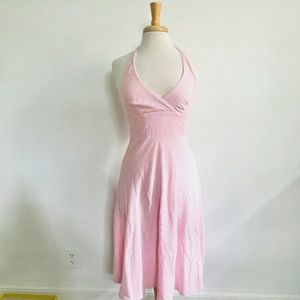 Pink & White Seersucker Dress